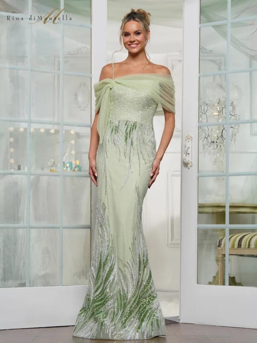 Plus Size Dresses Long Formal Plus Size EveningDress Green
