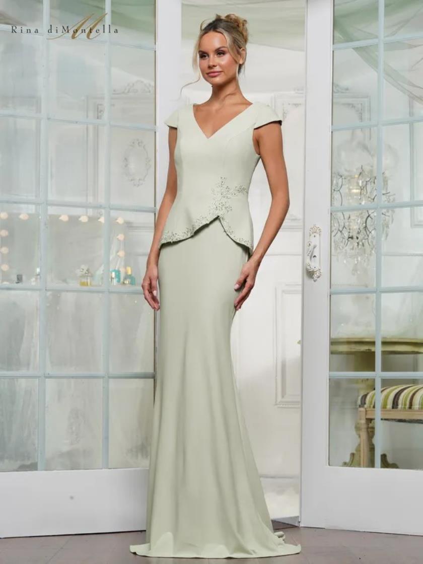 Plus Size Dresses Long Evening Fitted Formal Plus Size Dress Light Sage