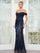 Plus Size Dresses Plus Size Long Formal Dress Navy