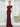 Plus Size Dresses Fitted Long Fomal Plus Size Dress Wine