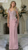 Mother of the Bride Dresses Long Formal Ruffle Evening Mother of the Bride Dress Rose