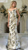 Formal Dresses Fitted Long Formal Pleated Floral Evening Dress Navy Multi