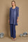 Pant Suit Metallic Lace Petite Pant Suit Cadet