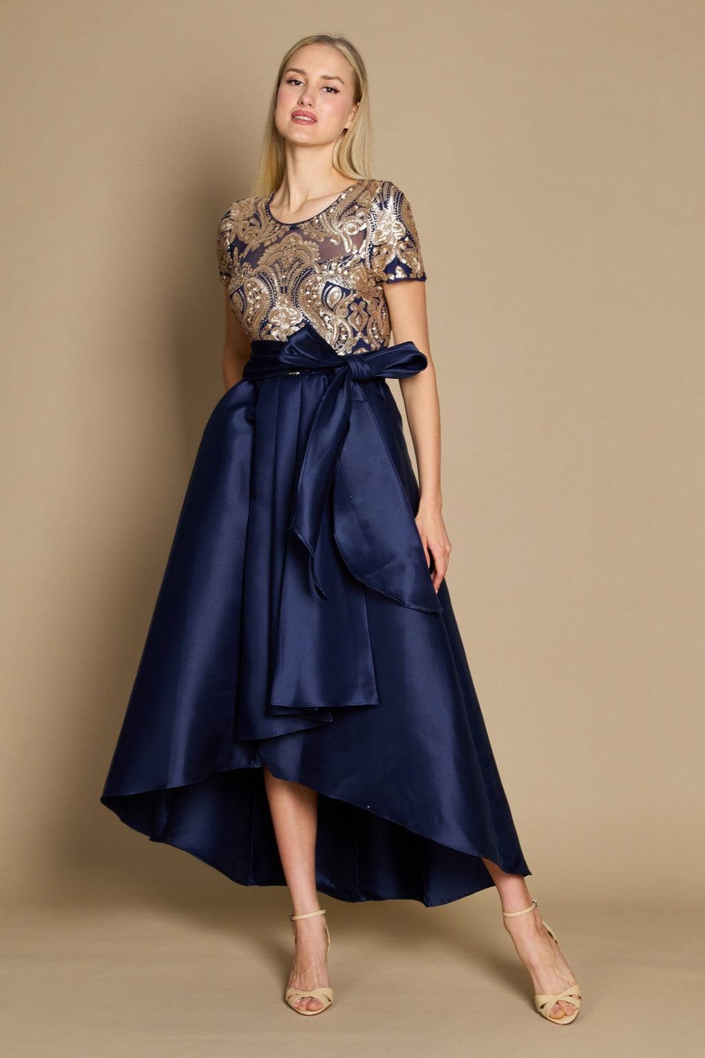 R&M Richards 5492W High Low Plus Size Formal Dress