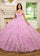 Quinceniera Dresses Long Quinceniera 3D Flowers Ball Gown Lilac