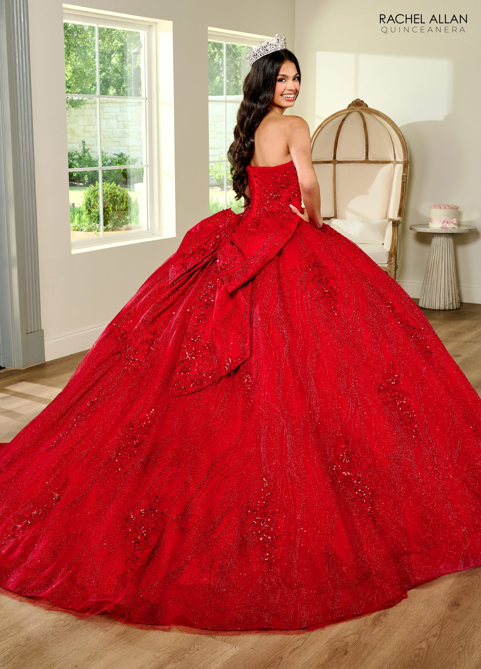 Quinceniera Dresses Quinceniera Applique Long Ball Gown Red