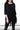 Cocktail Dresses 3/4 Sleeve Sequin Fringe Short Dress Black