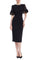 Cocktail Dresses Midi Fitted Short Cocktail Dress Black Gold