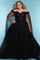 Wedding Dresses Fitted Long Sequin Floral Pattern Wedding Dress Black