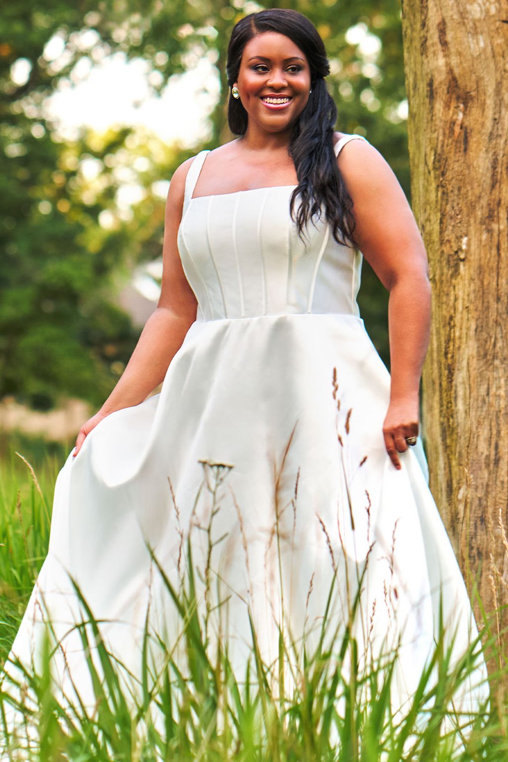 Wedding Dresses Long Bridal Gown A Line Wedding Dress Diamond White