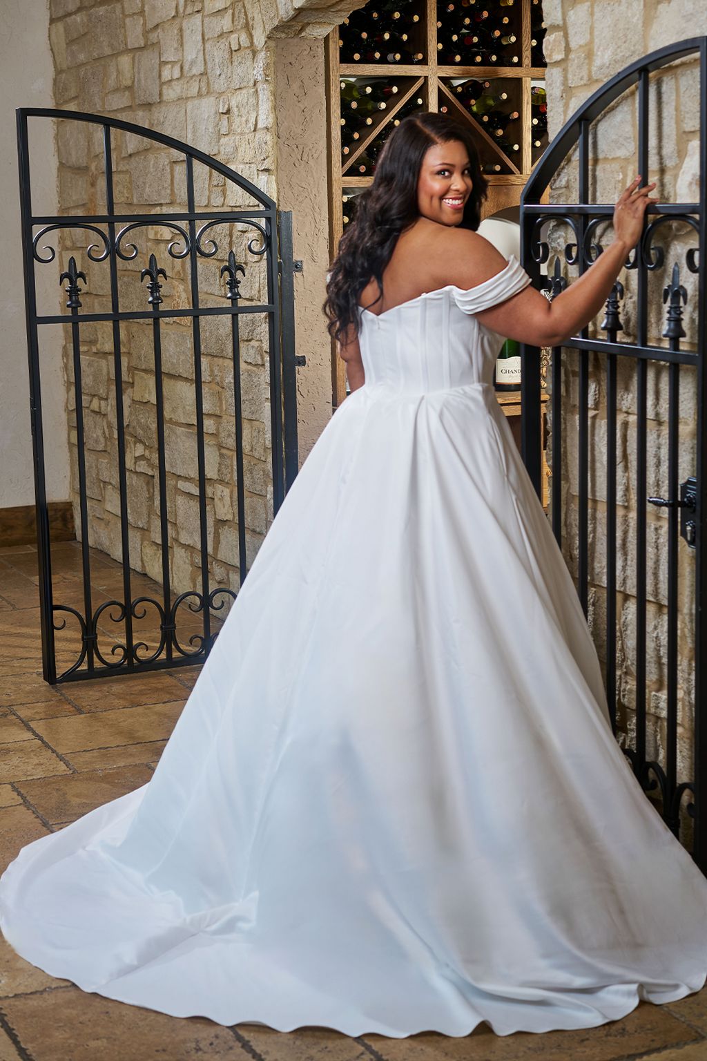 Wedding Dresses Long Bridal Gown A Line Pleated Wedding Dress Ivory