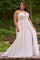 Wedding Dresses Long Slit A Line Floral Wedding Dress Ivory