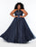 Plus Size Long Halter Prom Dress Admiral