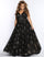 Long Ball Gown Plus Size Prom Dress Black