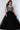 Long Plus Size Ball Gown Glitter Prom Dress Black
