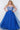 Long Plus Size Ball Gown Glitter Prom Dress Royal
