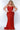 Long Plus Size Fitted Prom Formal Gown Red