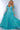 Plus Size DressesLong Floral Lace Applique Plus Size Formal Dress Capri Blue