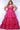 Plus Size Dresses Long Ball Gown Pleated Formal Prom Glitter Plus Size Dress Pink