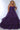 Plus Size Dresses Long Ball Gown Pleated Formal Prom Glitter Plus Size Dress Purple