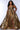 Plus Size Dresses Pleated Long Slit Formal Plus Size Prom Dress Gold