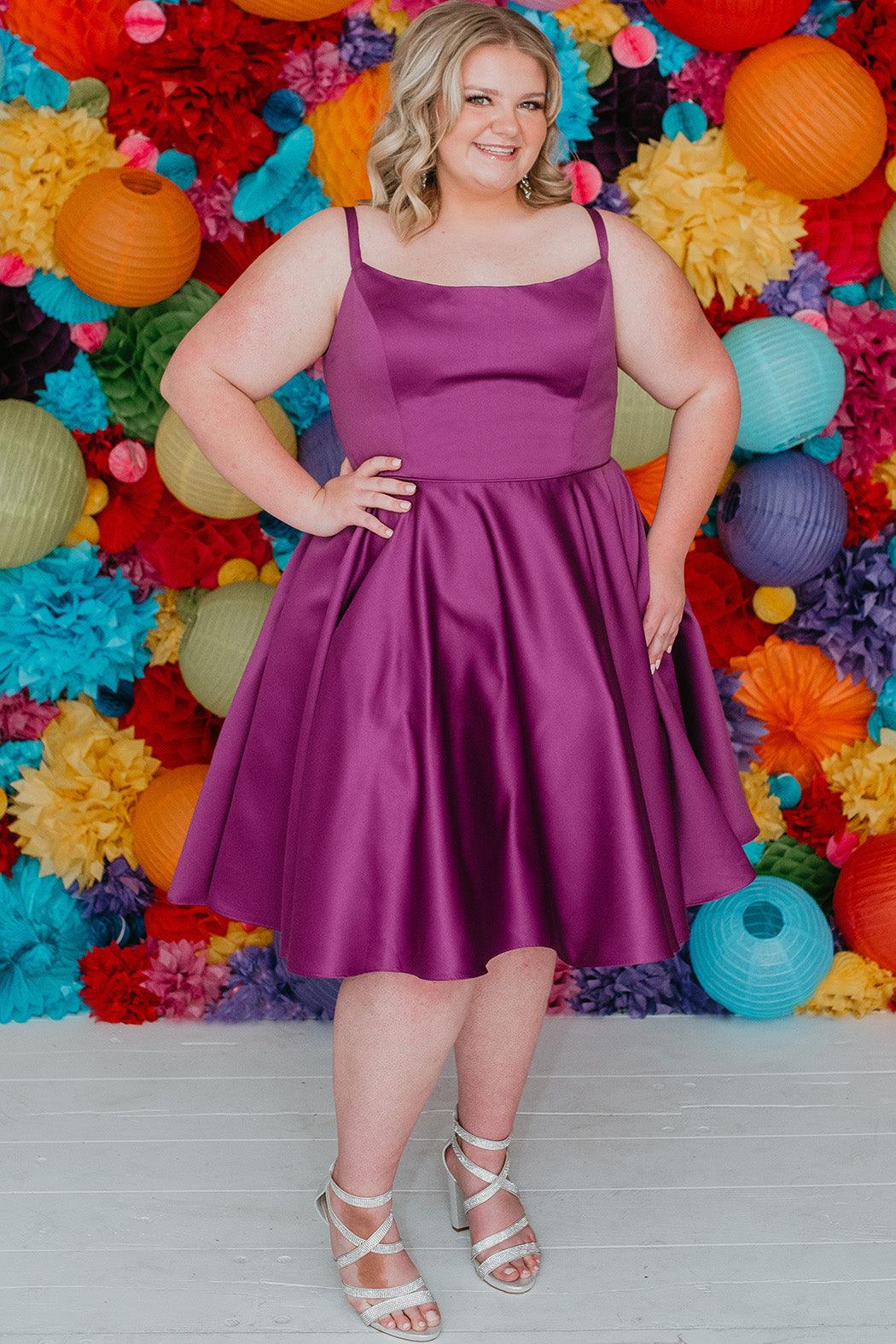 Prom Dresses Prom Short Plus Size Homecoming Dress Purple