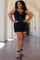 Plus Size Short Homecoming Dress Black