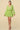 Cocktail Dresses V Neck Long Sleeve Mini Dress L. Green