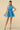 Cocktail Dresses Ombre Halter Organza Short Dress Blue/Green