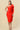 Cocktail Dresses Fitted Bandage One Shoulder Midi dress Red