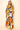 Formal Dresses Long Printed Long Sleeve Slit Maxi Dress Orange/Blue