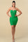 Cocktail Dresses Short Halter Neck Fitted Mini Dress Green
