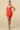 Cocktail Dresses Short Halter Neck Fitted Mini Dress Red