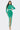 Formal Dresses Fitted Slit Long Sleeve Cutout Dress Green