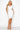 Cocktail Dresses Short Sleeve Surplice V Neck Midi Dress Off White