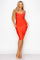 Cocktail Dresses Short Spaghetti Strap Rhinestone Fitted Dress Red