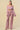 Pant Suit Off Shoulder Chain Halter Crop Jacket Pant Set  Mauve