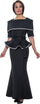 Plus Size Dresses Plus Size Mother of the Bride Peplum Long Dress Black