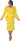 Plus Size Dresses PLus Size Mother of the Bride Zipper Midi Dress Yellow