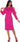 Cocktail Dresses Long Sleeve Short Formal Dress Magenta
