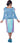 Plus Size Dresses Plus Size Mother of the Bride Sequin Midi Dress Light Blue