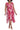 Cocktail Dresses Plus Size Hihg Low Printed Cocktail Dress Red White