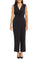 Jumpsuit Long Pleated Straight Pants Formal Jumpsuit Black