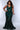 Plus Size DressesLong Fited Formal Sequin Plus Size Prom Dress Forest