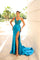 Prom Dresses Long Formal Floral Lace Prom Dress Peacock