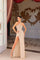 Prom Dresses Fitted Long Slit Formal Prom Dress Champagne