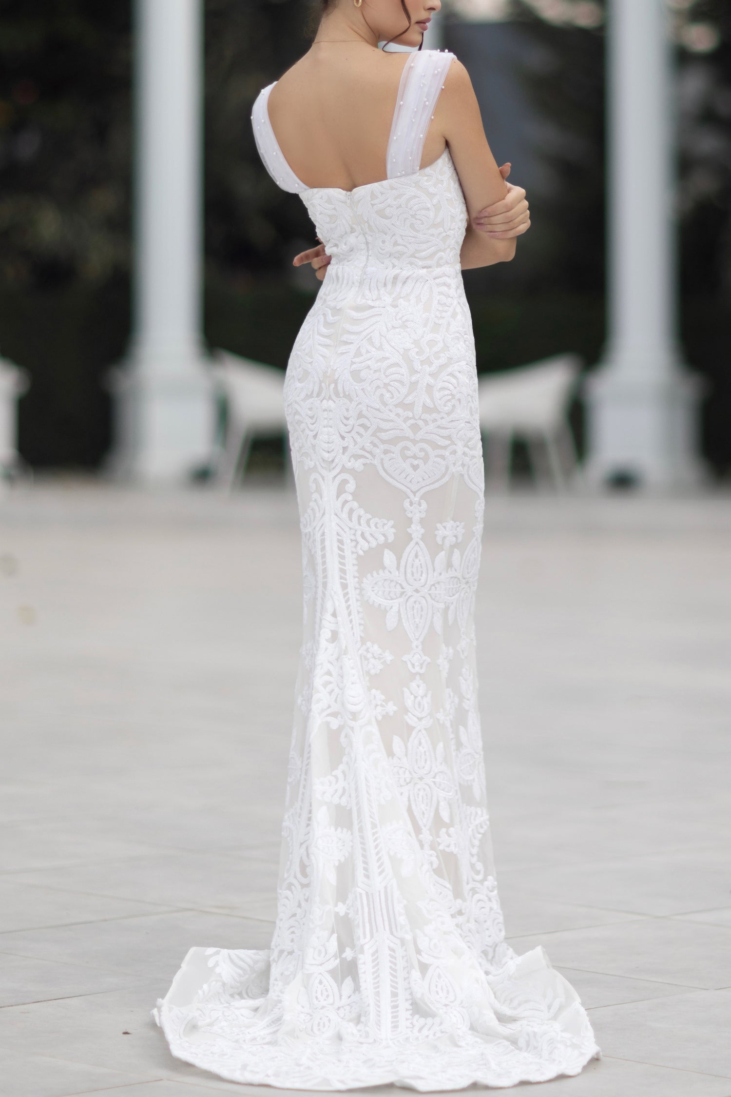 Wedding Dresses Long Mermaid Fishtail Wedding Dress White/Ivory