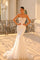 Wedding Dresses Sequin Floral Motif Long Wedding Dress Off White