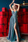 Prom Dresses Glitter Long Formal Prom Dress Aqua
