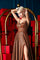 Prom Dresses Glitter Long Formal Prom Dress  Rust